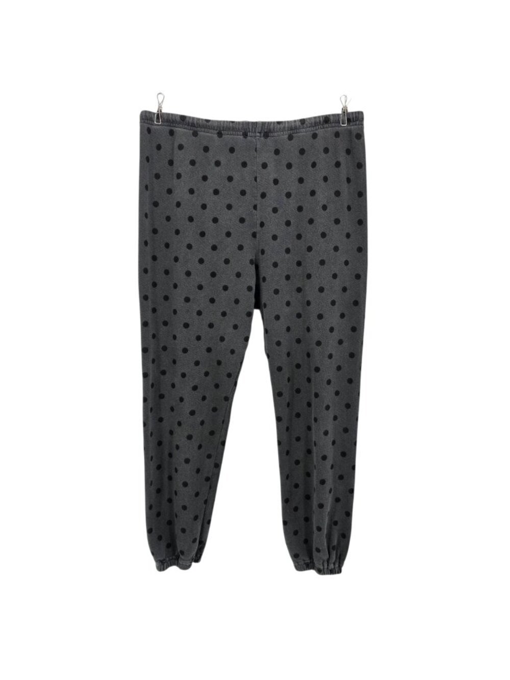 The Great. Womens Small / 1 Pants Stadium Polka Dot Sweatpants Gray Joggers